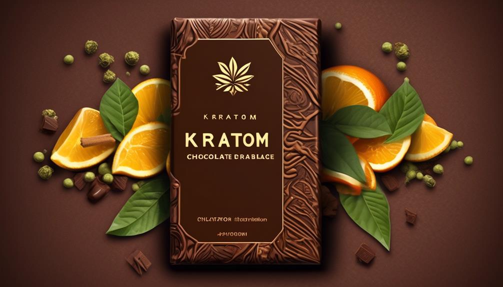delectable kratom infused chocolate bar