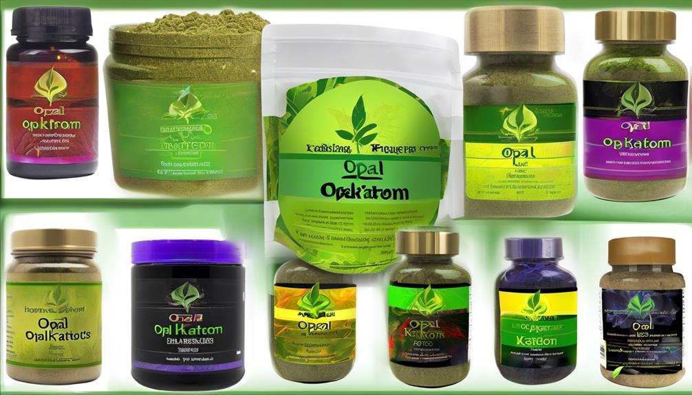 wide selection of opal kratom strains and products