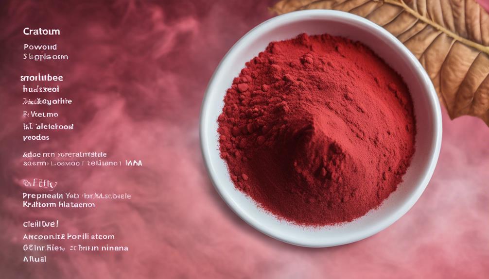 red kratom powder benefits